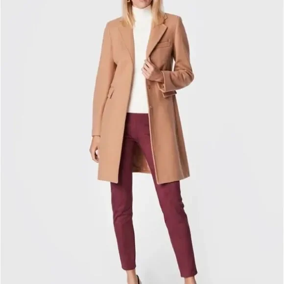 GUESS Women's Maya Faux Suede Leggings pants size L Bordeaux - Picture 5 of 15